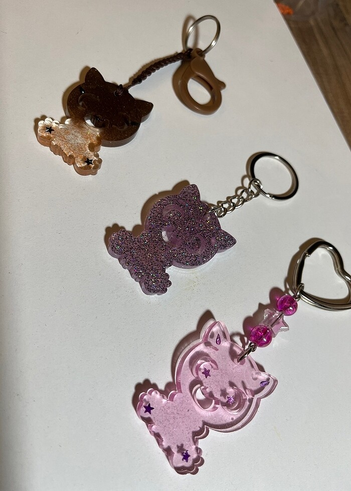 Kedi anahtarlıklar (adet fiyatı) - Görsel 3