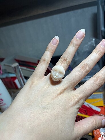 Yüz modeli yüzük (el yapımı) - Görsel 3