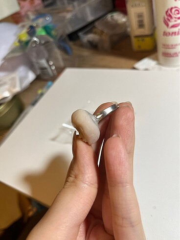 Yüz modeli yüzük (el yapımı) - Görsel 4
