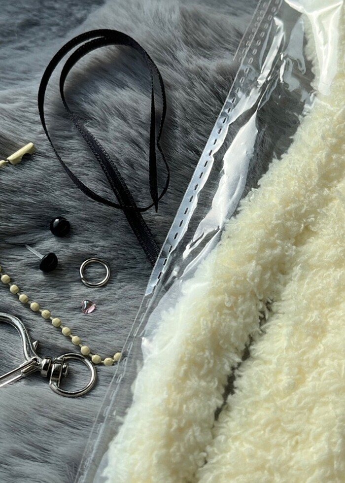 Pofuduk Anahtarlık Yapım Kiti DIY Kendin Yap Malzemeleri - Görsel 4