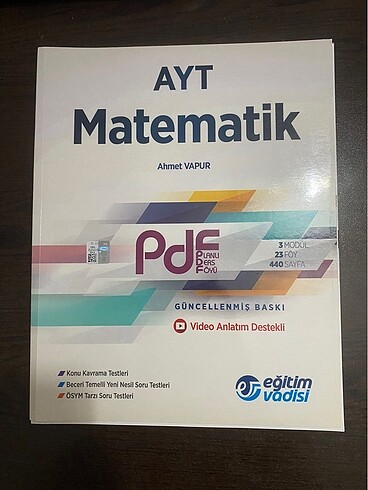 Eğitim vadisi ayt matematik fasikül seti