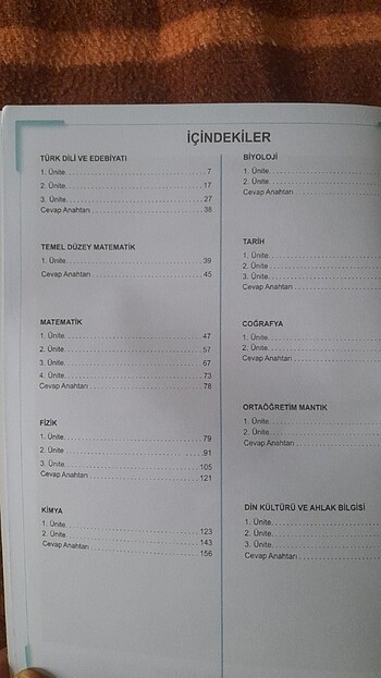  12 sınıf Tekrar Testleri 1