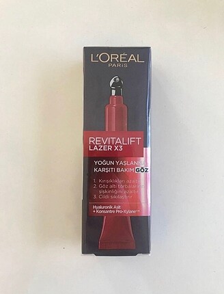 L'Oréal Paris Revitalift Lazer X3 Yaşlanma Karşıtı Bakım Göz Kre