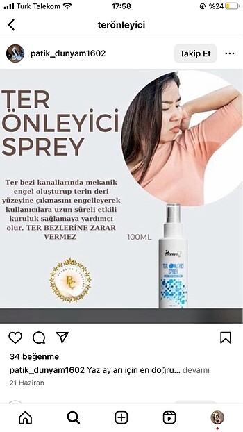  Ter önleyici sprey