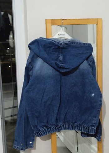 Mavi Jeans Düğmeli Mavi Kısa Kadın Kot Ceket