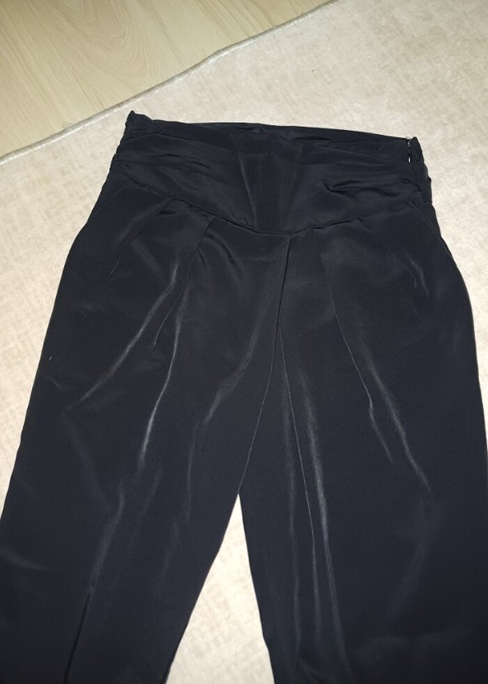 Zara bel detaylı saten pantolon - Görsel 2