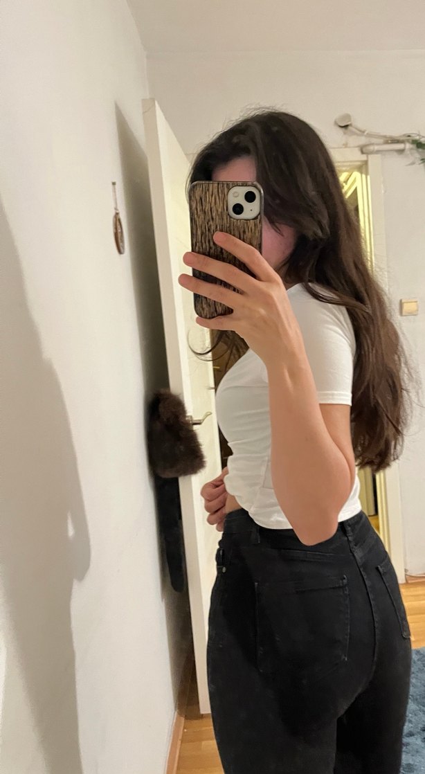 Trendyolmilla Düğmeli Siyah Dar Kesim Kadın Jean - Görsel 3