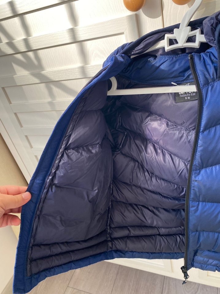 Erkek Çocuk Lacivert Kapüşonlu Mont - Görsel 3