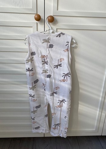 Düğmeli Desenli Erkek Bebek Tulum - Görsel 2