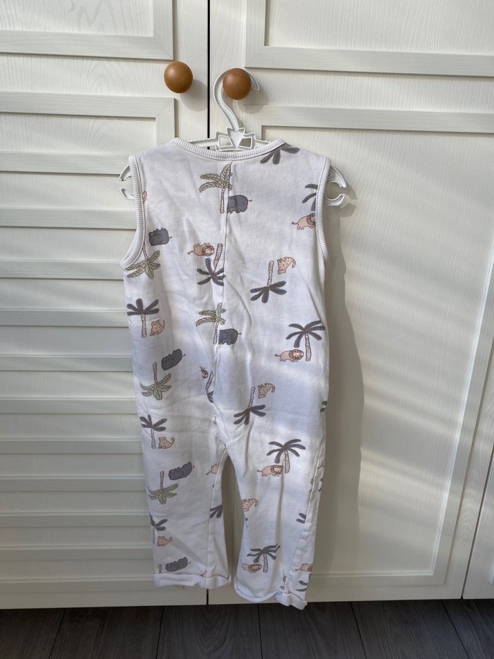 Düğmeli Desenli Erkek Bebek Tulum - Görsel 2