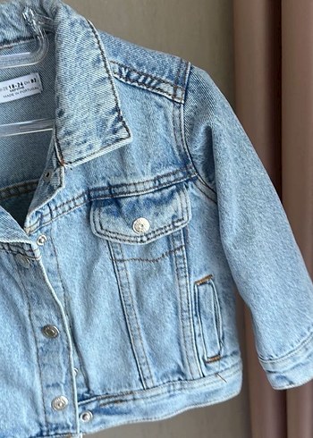 Erkek Çocuk Pastel Mavi Denim Ceket - Görsel 3