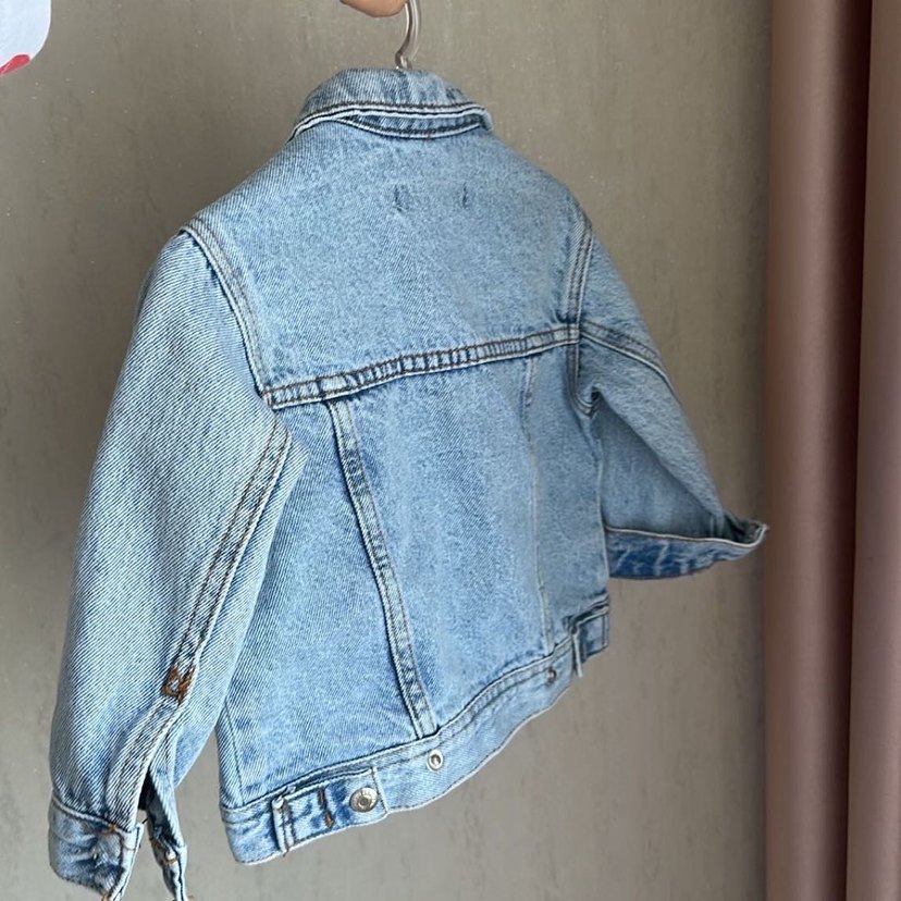Erkek Çocuk Pastel Mavi Denim Ceket - Görsel 4
