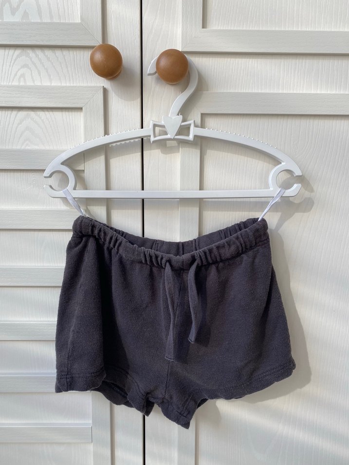 Gri Kısa Kollu jarse Erkek Çocuk şort gömlek 6/9 ay - Görsel 2