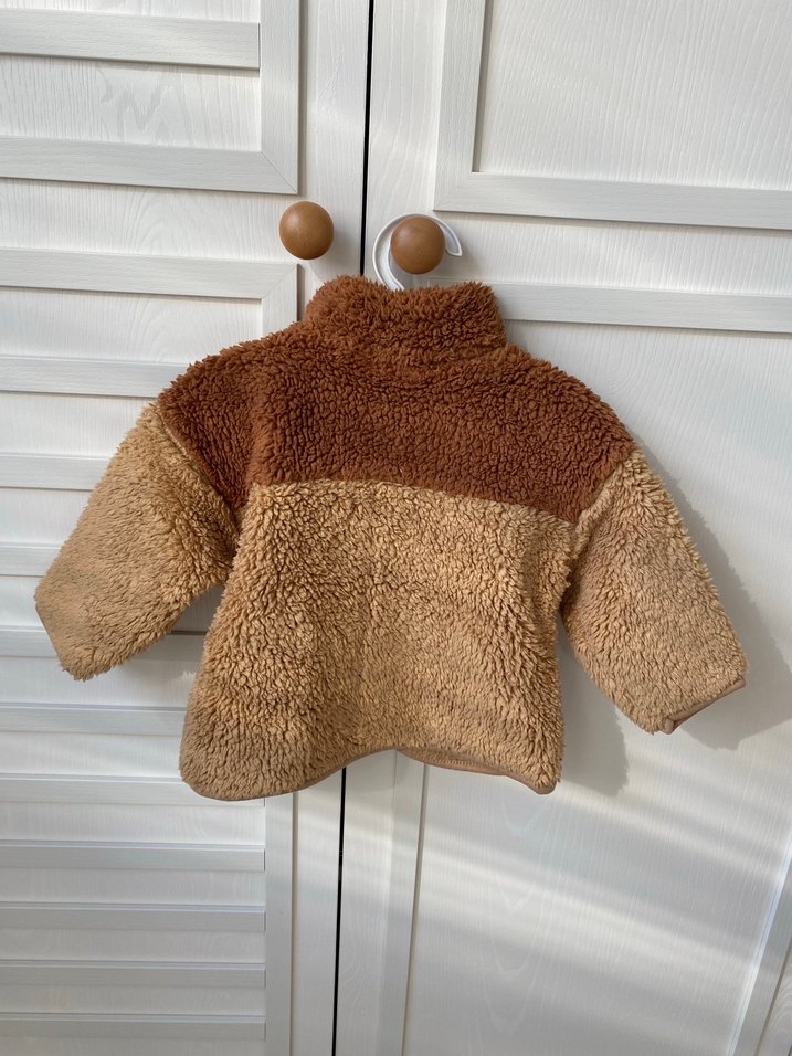 Kahverengi Kürk Detaylı Erkek Çocuk Ceketi - Görsel 2