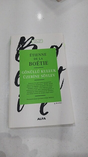 Gönüllü Kulluk Üzerine Söylev