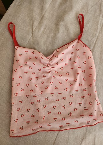Koton kirazlı crop top