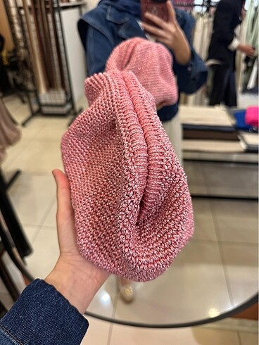  Beden Pembe simli çanta