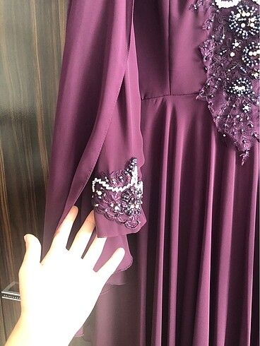 Tesettür abiye elbise - Görsel 5