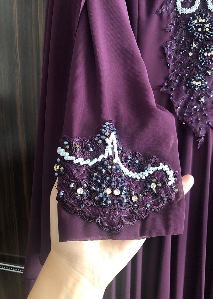 Tesettür abiye elbise - Görsel 4