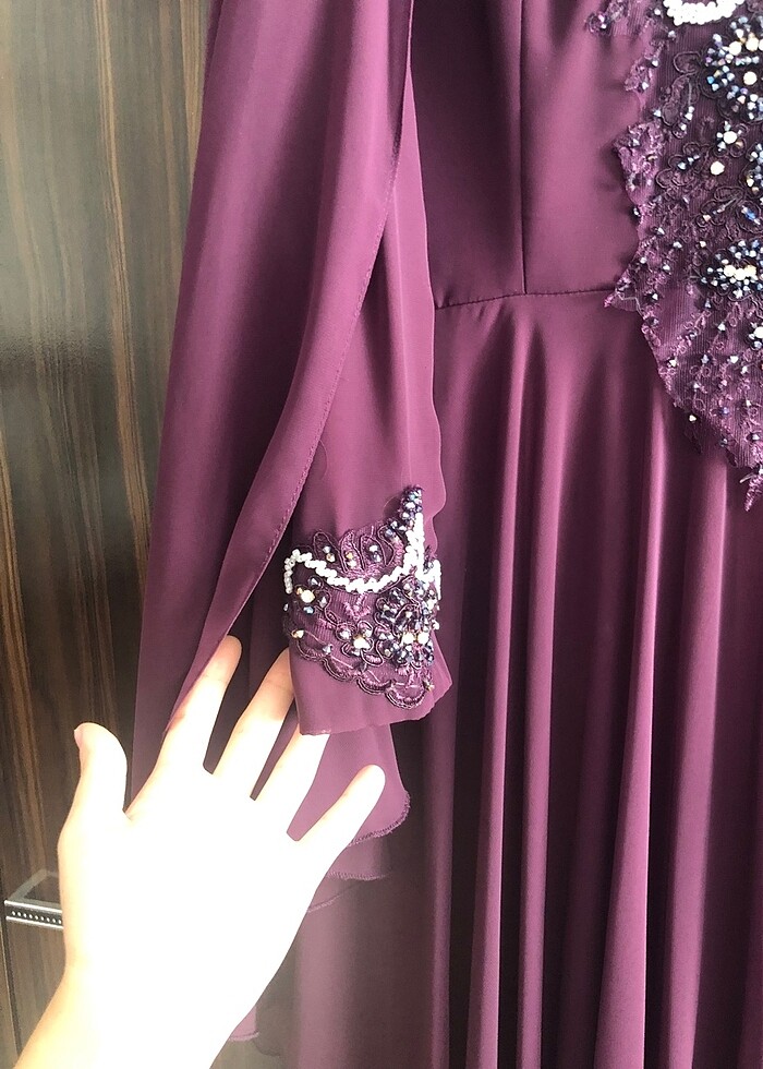 Tesettür abiye elbise - Görsel 5