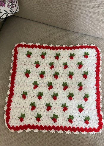 Bohem Tarzı Beyaz El Yapımı Örgü sabun bezi - Görsel 4