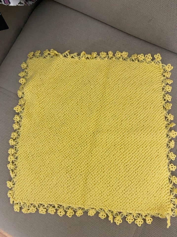 Bohem Tarzı Beyaz El Yapımı Örgü sabun bezi - Görsel 5