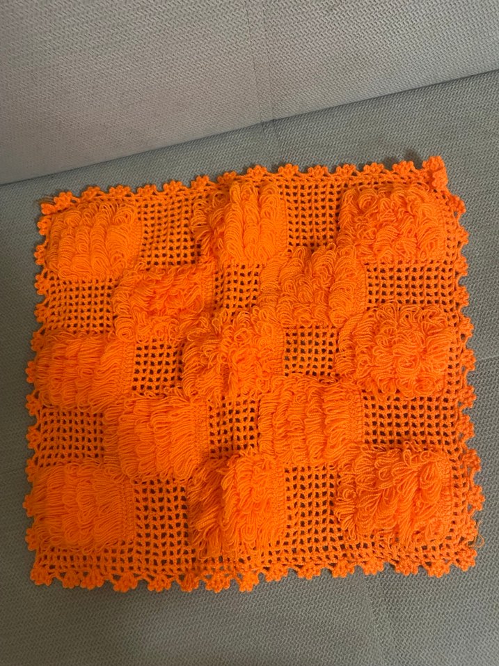 Bohem Tarzı Beyaz El Yapımı Örgü sabun bezi - Görsel 2