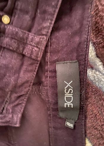 Mor Süet Kadın Kumaş Pantolon - Görsel 5