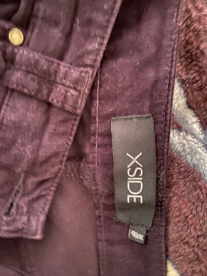 Mor Süet Kadın Kumaş Pantolon - Görsel 5