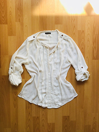 Krem rengi Massimo Dutti gömlek