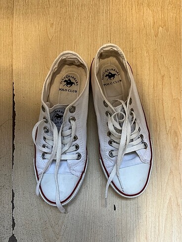 Beverly Hills Polo Club Converse tipi beyaz ayakkabı