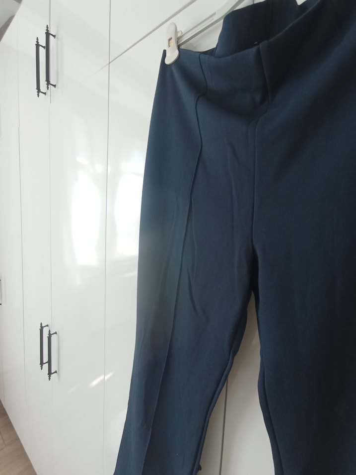 Lacivert Büyük Beden Rahat pantolon - Görsel 4