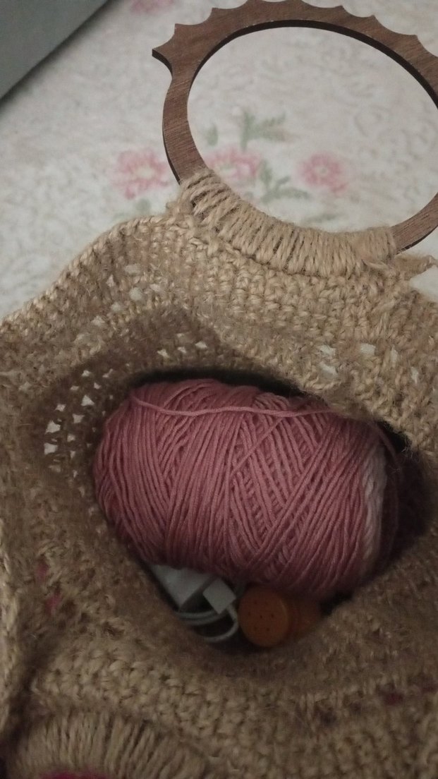 Bej Örgü Bohem Kadın Çanta - Görsel 3