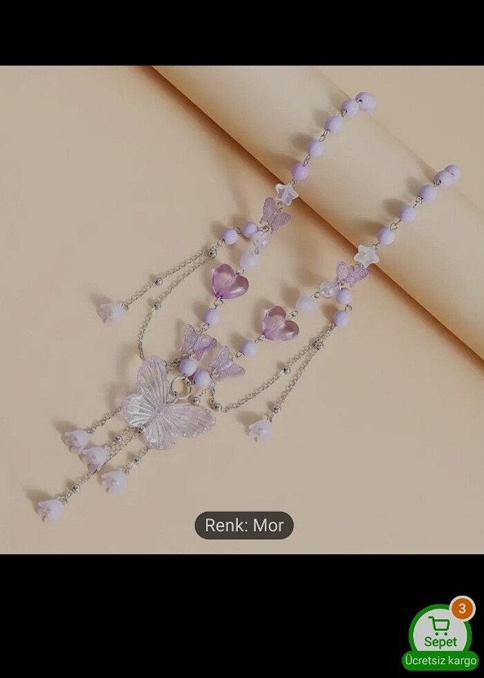 Butterfly Necklace - Görsel 2