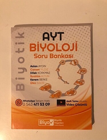 Biyotik Yayınları AYT Biyoloji Soru Bankası