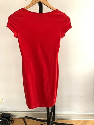 xs Beden kırmızı Renk H&M Basic Elbise
