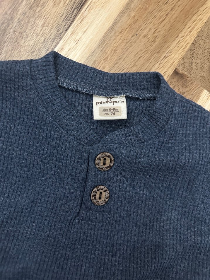 Uzun Kollu lacivert Bebek Takım - Görsel 3