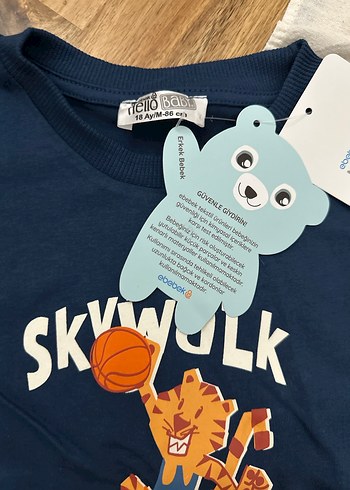 Baskılı Sarı Şortlu Erkek Bebek Takımı - Görsel 3