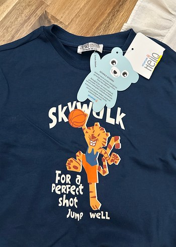 Baskılı Sarı Şortlu Erkek Bebek Takımı - Görsel 4