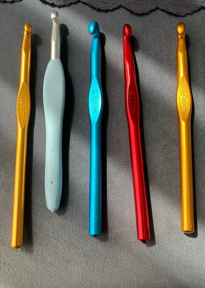 7, 9, 10 mm lik örgü tığlar - Görsel 2