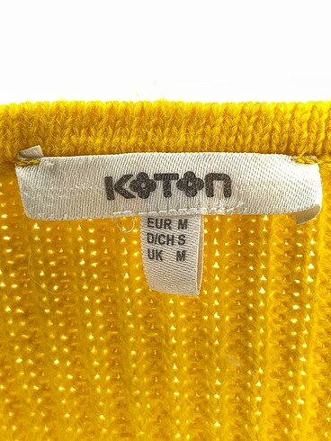 m Beden sarı Renk Koton Kazak / Triko %70 İndirimli.