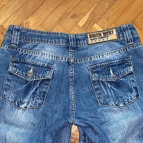 xs Beden vintage düşük bel kot pantolon