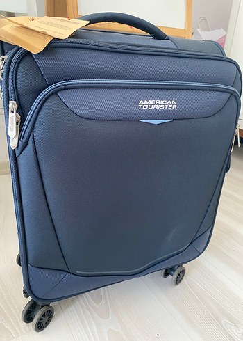 Samsonite American Tourister Lacivert Kumas Valiz