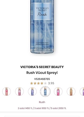 Victoria's secret vücut spreyi 