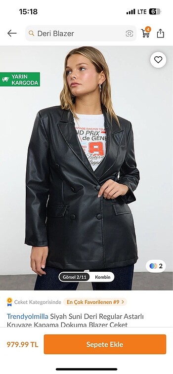 Deri blazer