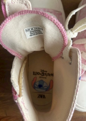 Kız Çocuk Pembe Bağcıklı ve Cırtcırtlı Spor Ayakkabı - Görsel 3