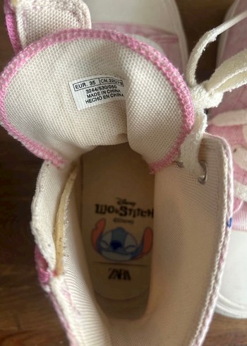 Kız Çocuk Pembe Bağcıklı ve Cırtcırtlı Spor Ayakkabı - Görsel 2