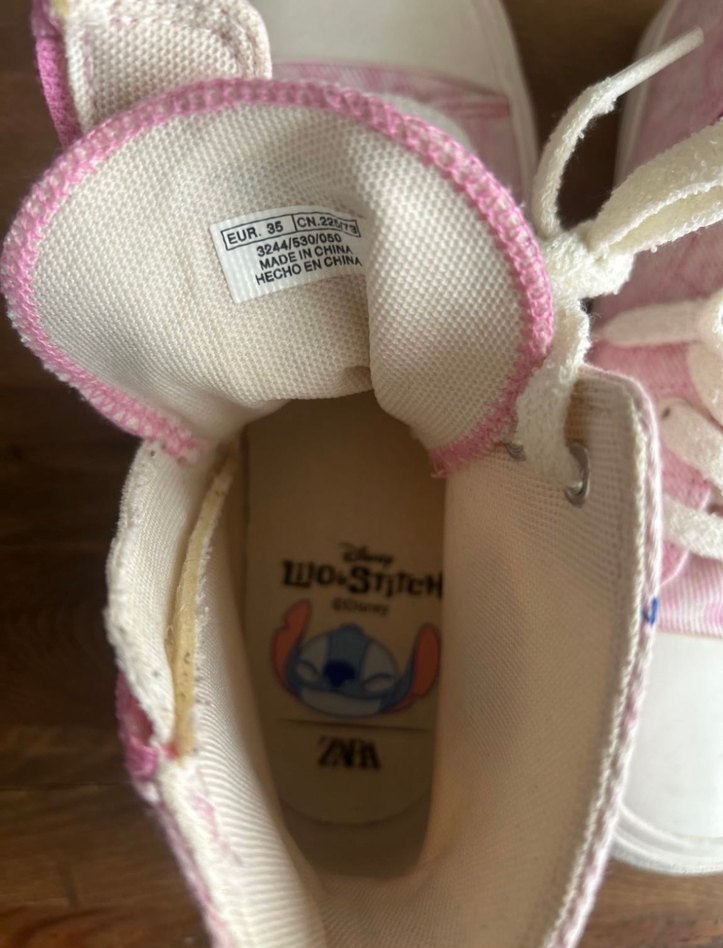 Kız Çocuk Pembe Bağcıklı ve Cırtcırtlı Spor Ayakkabı - Görsel 3