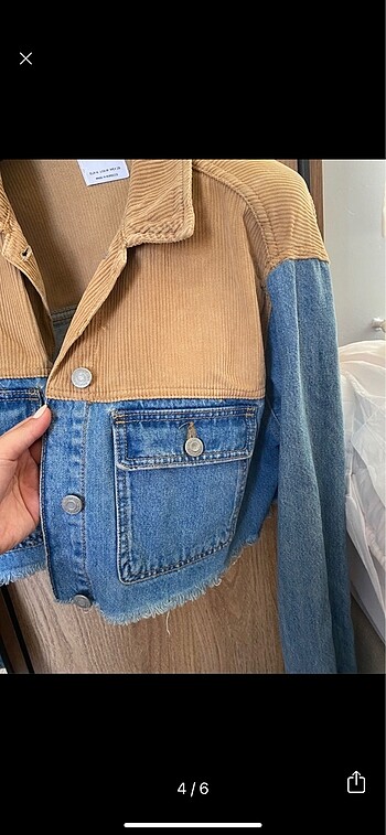 m Beden mavi Renk Bershka kot ceket