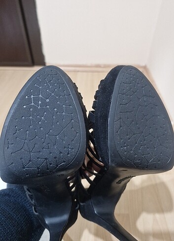 38 Beden siyah Renk Catwalk Topuklu Ayakkabı